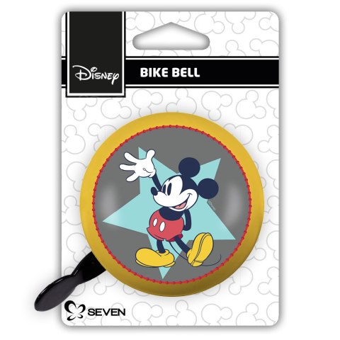 DZWONEK DO ROWERU RETRO MICKEY ŻÓŁTY DZWONEK DO ROWERU RETRO MICKEY ŻÓŁTY