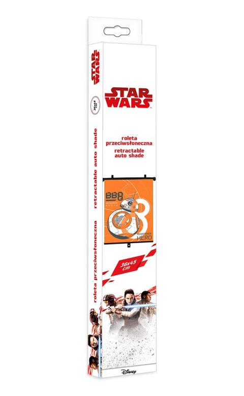 ROLETA PRZECIWSŁONECZNA 1SZT 36*45CM STAR WARS BB8 ROLETA PRZECIWSŁONECZNA 1SZT 36*45CM STAR WARS BB8