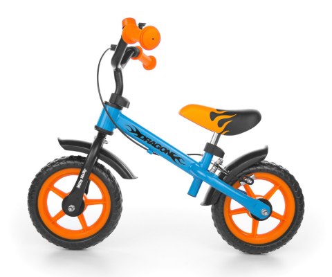 Rowerek biegowy Dragon z hamulcem blue-orange Rowerek biegowy Dragon z hamulcem blue-orange