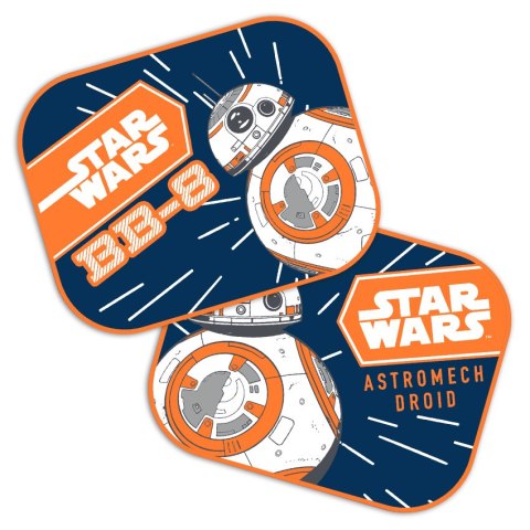 ZASŁONKI BOCZNE 2 SZT 44*35CM STAR WARS BB8 ZASŁONKI BOCZNE 2 SZT 44*35CM STAR WARS BB8