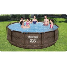 Basen ogrodowy stelażowy 366 x 100 cm zestaw 10w1 Bestway