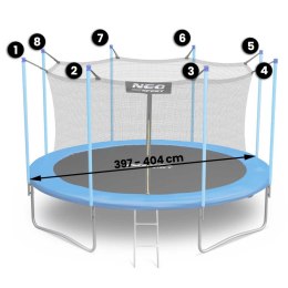 SIATKA WEWNĘTRZNA DO TRAMPOLINY ROZMIAR 404 CM