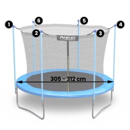 SIATKA WEWNĘTRZNA DO TRAMPOLINY ROZMIAR 312 CM