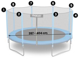 SIATKA ZEWNĘTRZNA DO TRAMPOLINY ROZMIAR 404 CM