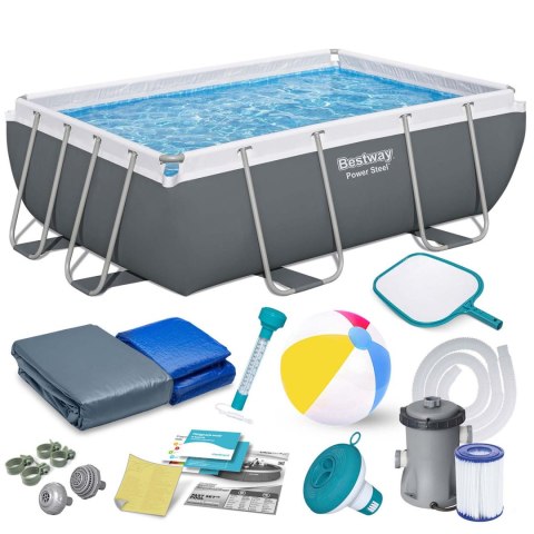 Basen ogrodowy stelażowy 282 x 196 x 84 cm 16w1 Bestway Basen ogrodowy stelażowy 282 x 196 x 84 cm 16w1 Bestway