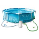 Basen stelażowy 305x76 cm 16w1 INTEX 28208 + maszynka do baniek GRATIS