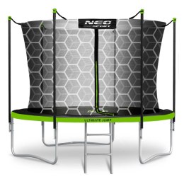 TRAMPOLINA OGRODOWA 312 CM Z SIATKĄ WEWNĘTRZNĄ I DRABINKĄ