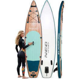 DESKA SUP REEFBREAK 11.6 WOOD/LIGHT GREEN ROZMIAR 350 x 81 x 15 CM