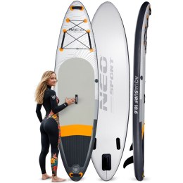 DESKA SUP AQUASURF 10.6 WHITE/ORANGE ROZMIAR 320 x 84 x 15 CM
