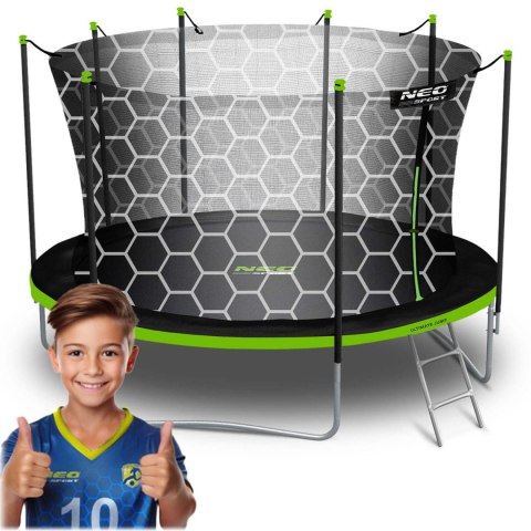 TRAMPOLINA OGRODOWA ROZMIAR 404 CM Z SIATKĄ WEWNĘTRZNĄ I DRABINKĄ TRAMPOLINA OGRODOWA ROZMIAR 404 CM Z SIATKĄ WEWNĘTRZNĄ I DRABINKĄ