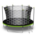 TRAMPOLINA OGRODOWA ROZMIAR 404 CM Z SIATKĄ WEWNĘTRZNĄ I DRABINKĄ