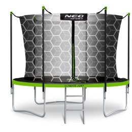 TRAMPOLINA OGRODOWA ROZMIAR 183 CM Z SIATKĄ WEWNĘTRZNĄ I DRABINKĄ