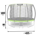 Trampolina ogrodowa profilowana 14ft/435cm z siatką wewnętrzną Neo-Sport