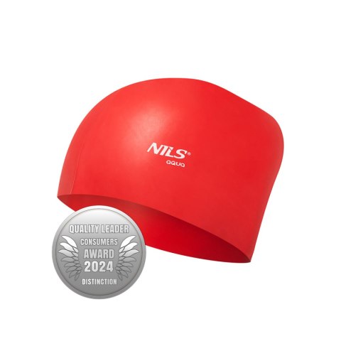 NQC JEDNOKOLOROWY CZERWONY CZEPEK SILIKONOWY DO DŁUGICH WŁOSÓW NILS AQUA NILS AQUA NQC JEDNOKOLOROWY CZERWONY CZEPEK SILIKONOWY DO DŁUGICH WŁOSÓW NILS AQUA NILS AQUA