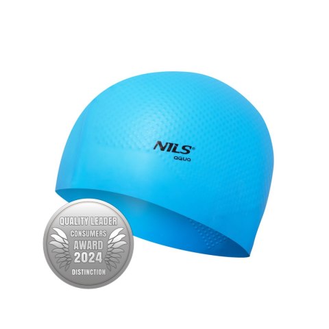 NQC JEDNOKOLOROWY JASNONIEBIESKI CZEPEK SILIKONOWY DOTS NILS AQUA NILS AQUA NQC JEDNOKOLOROWY JASNONIEBIESKI CZEPEK SILIKONOWY DOTS NILS AQUA NILS AQUA