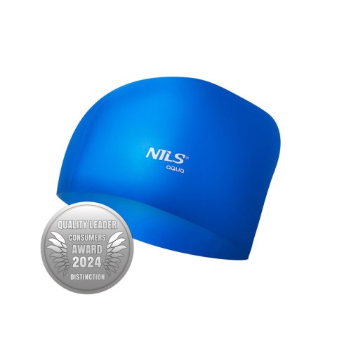 NQC JEDNOKOLOROWY NIEBIESKI CZEPEK SILIKONOWY DO DŁUGICH WŁOSÓW NILS AQUA NILS AQUA NQC JEDNOKOLOROWY NIEBIESKI CZEPEK SILIKONOWY DO DŁUGICH WŁOSÓW NILS AQUA NILS AQUA