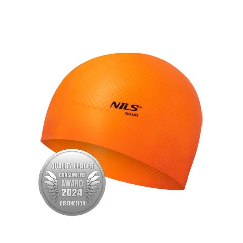 NQC JEDNOKOLOROWY POMARAŃCZOWY CZEPEK SILIKONOWY DOTS NILS AQUA NILS AQUA NQC JEDNOKOLOROWY POMARAŃCZOWY CZEPEK SILIKONOWY DOTS NILS AQUA NILS AQUA