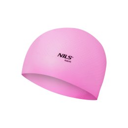 NQC JEDNOKOLOROWY RÓŻOWY CZEPEK SILIKONOWY DOTS NILS AQUA NILS AQUA