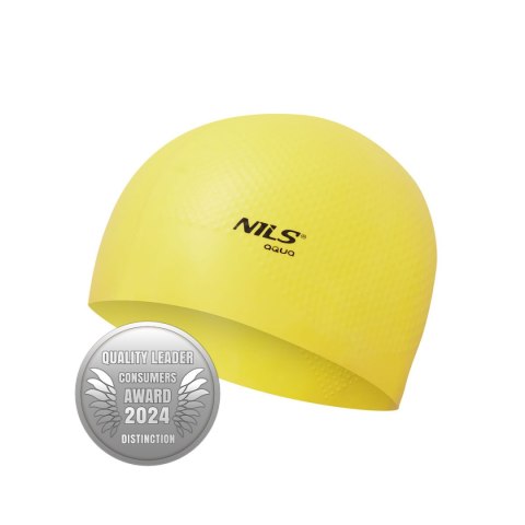 NQC JEDNOKOLOROWY ŻÓŁTY CZEPEK SILIKONOWY DOTS NILS AQUA NILS AQUA NQC JEDNOKOLOROWY ŻÓŁTY CZEPEK SILIKONOWY DOTS NILS AQUA NILS AQUA