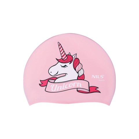 NQC UNICORN RÓŻOWY DZIECIĘCY CZEPEK SILIKONOWY NILS AQUA NILS AQUA NQC UNICORN RÓŻOWY DZIECIĘCY CZEPEK SILIKONOWY NILS AQUA NILS AQUA