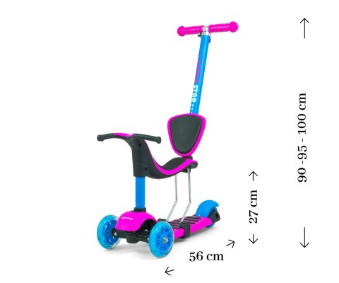 Scooter Little Star Pink-Blue Scooter Little Star Pink-Blue