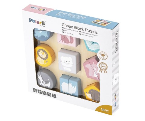 Viga 44012 PolarB Układanka 2w1 Puzzle - kształty Viga 44012 PolarB Układanka 2w1 Puzzle - kształty
