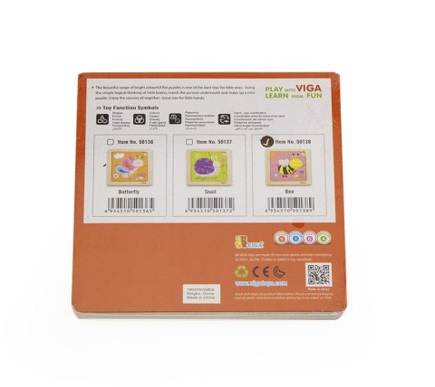 Viga 50138 Puzzle na podkładce - pszczółka Viga 50138 Puzzle na podkładce - pszczółka