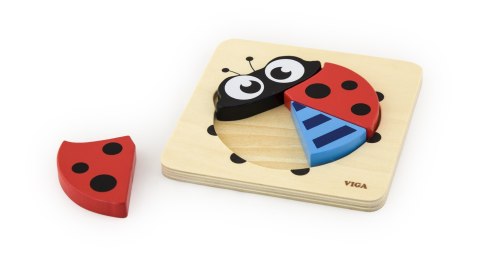 Viga 50168 Pierwsze puzzle maluszka - biedronka Viga 50168 Pierwsze puzzle maluszka - biedronka