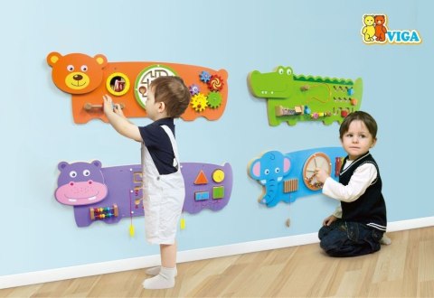 Viga 50472 Sensoryczna tablica manipulacyjna - słoń Viga 50472 Sensoryczna tablica manipulacyjna - słoń