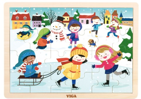 Viga 51272 Puzzle cztery pory roku - zima Viga 51272 Puzzle cztery pory roku - zima