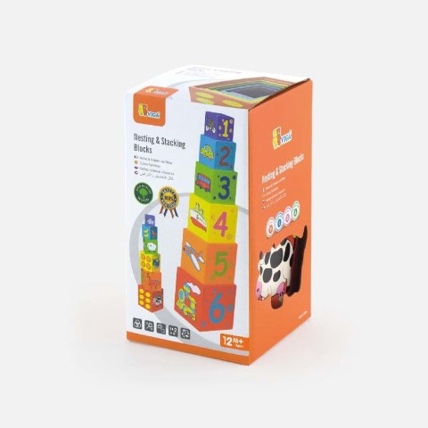 Viga 59461 Piramidka edukacyjna - jedno w drugie Viga 59461 Piramidka edukacyjna - jedno w drugie