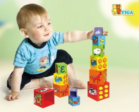 Viga 59461 Piramidka edukacyjna - jedno w drugie Viga 59461 Piramidka edukacyjna - jedno w drugie