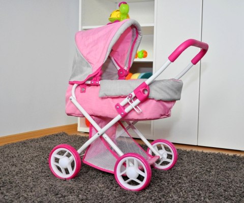 Wózek dla lalek Alice Prestige Pink Wózek dla lalek Alice Prestige Pink