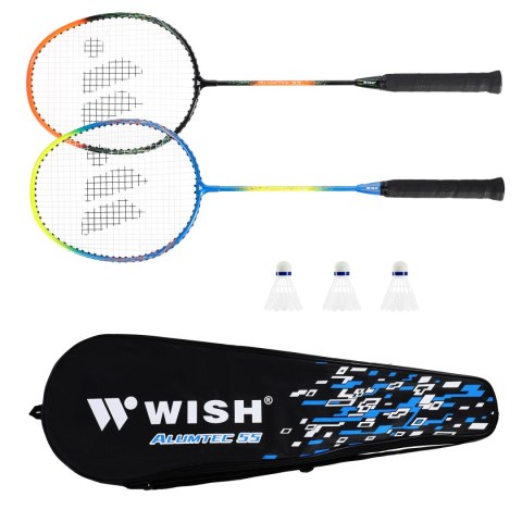 ALUMTEC 55K ZESTAW RAKIET DO BADMINTONA + LOTKI 3 SZT WISH WISH ALUMTEC 55K ZESTAW RAKIET DO BADMINTONA + LOTKI 3 SZT WISH WISH