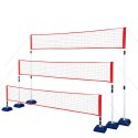 SIATKA MULTIFUNKCYJNA 3w1 DO BADMINTON+TENIS+SIATKÓWKA POKROWIEC PEŁNY