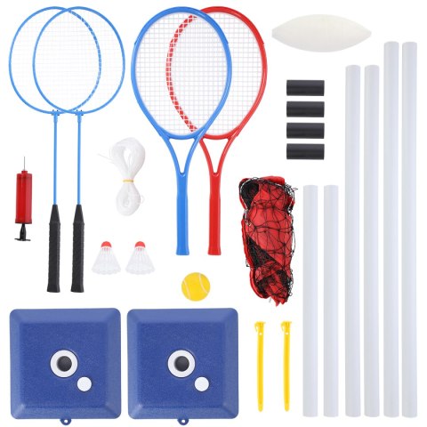 SIATKA MULTIFUNKCYJNA 3w1 DO BADMINTON+TENIS+SIATKÓWKA POKROWIEC PEŁNY SIATKA MULTIFUNKCYJNA 3w1 DO BADMINTON+TENIS+SIATKÓWKA POKROWIEC PEŁNY