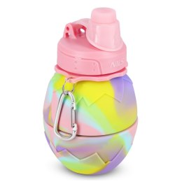 BIDON SILIKONOWY SKŁADANY 700ML RÓŻOWY