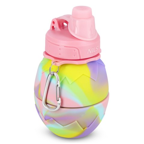 BIDON SILIKONOWY SKŁADANY 700ML RÓŻOWY BIDON SILIKONOWY SKŁADANY 700ML RÓŻOWY