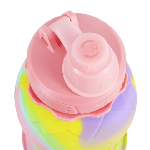 BIDON SILIKONOWY SKŁADANY 700ML RÓŻOWY BIDON SILIKONOWY SKŁADANY 700ML RÓŻOWY