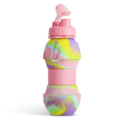 BIDON SILIKONOWY SKŁADANY 700ML RÓŻOWY BIDON SILIKONOWY SKŁADANY 700ML RÓŻOWY