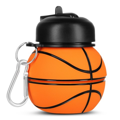 BIDON SILIKONOWY SKŁADANY 550ML BASKETBALL BIDON SILIKONOWY SKŁADANY 550ML BASKETBALL