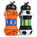 BIDON SILIKONOWY SKŁADANY 550ML FOOTBALL