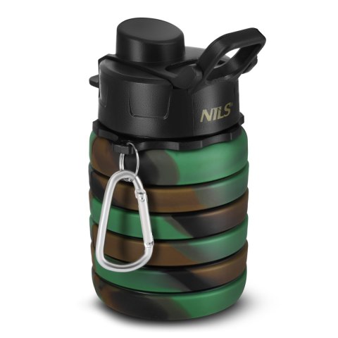 BIDON SILIKONOWY SKŁADANY 500ML ZIELONY BIDON SILIKONOWY SKŁADANY 500ML ZIELONY