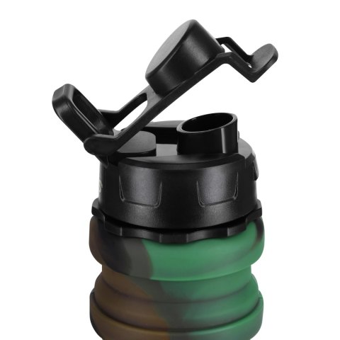 BIDON SILIKONOWY SKŁADANY 500ML ZIELONY BIDON SILIKONOWY SKŁADANY 500ML ZIELONY