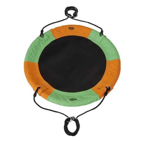 HUŚTAWKA BOCIANIE GNIAZDO POMARAŃCZOWO ZIELONA ŚR.90 CM HUŚTAWKA BOCIANIE GNIAZDO POMARAŃCZOWO ZIELONA ŚR.90 CM