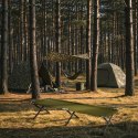 ŁÓŻKO POLOWE SKŁADANE ZIELONE 200 CM