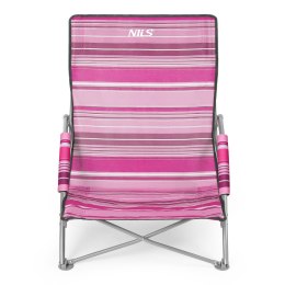 NC3035 KRZESŁO PLAŻOWE RÓŻOWE NILS NILS CAMP