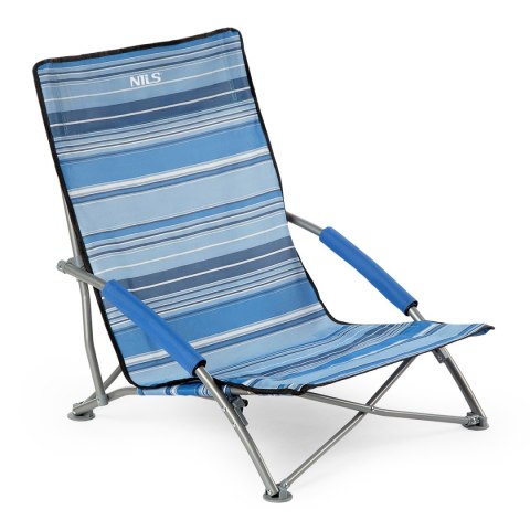 NIEBIESKO-BIAŁE KRZESŁO PLAŻOWE CAMP NIEBIESKO-BIAŁE KRZESŁO PLAŻOWE CAMP