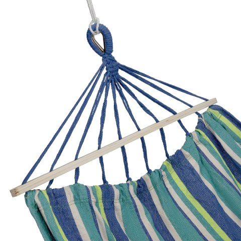MORSKI HAMAK Z DREWNIANĄ BELKĄ 70CM I METALOWYM UCHWYTEM MORSKI HAMAK Z DREWNIANĄ BELKĄ 70CM I METALOWYM UCHWYTEM