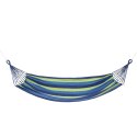 NIEBIESKI HAMAK Z DREWNIANĄ BELKĄ 70CM I METALOWYM UCHWYTEM